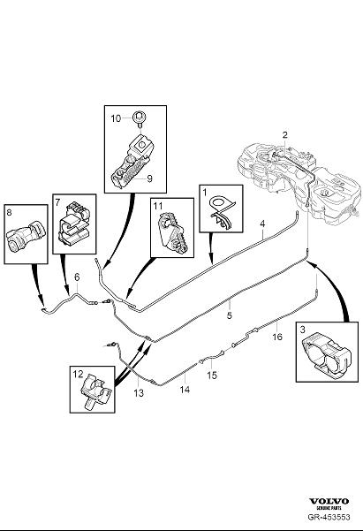 Volvo S60 Pressure sensor. Engine, Fuel, Tank - 31432653 | Volvo Cars